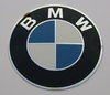 Plakette BMW 64,5 mm im Durchmesser gewölbt